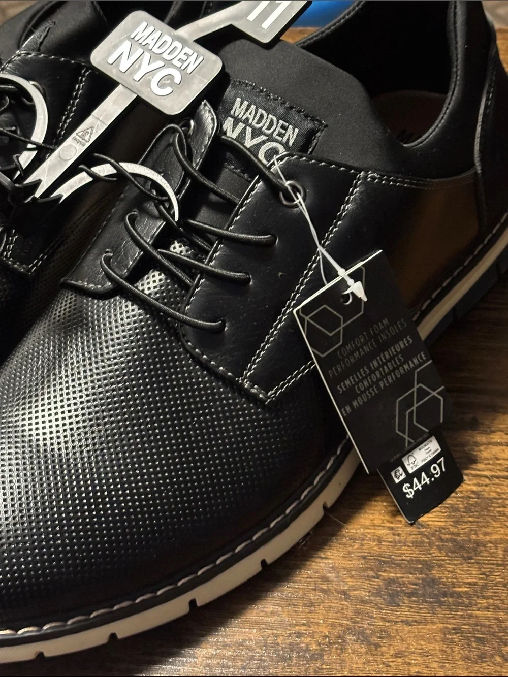 Madden NYC men’s Black Casual Oxford Shoes